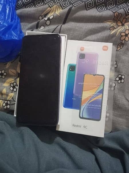 Redmi 9C 4/128GB for sale 10/10 condition contact 03369295050 2