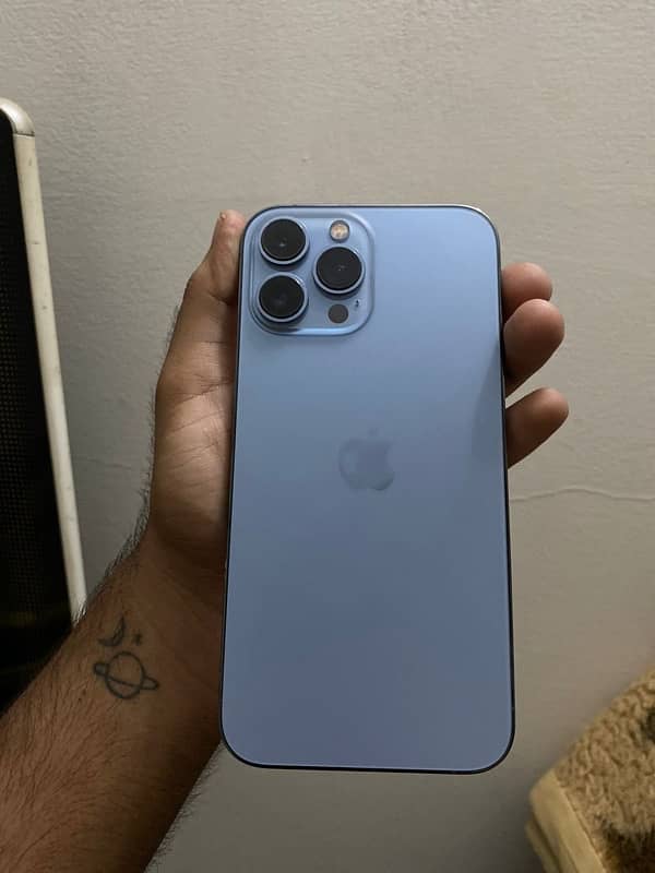 13pro max ( sierra blue) 128gb Factory unlock  No pta  89% 4