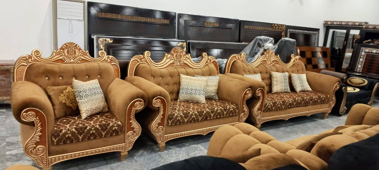 sofa set | L shape sofa | Wooden sofa | Velvet sofa | Luxury sofa 3