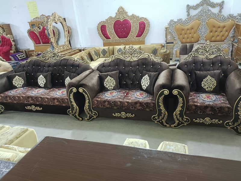 sofa set | L shape sofa | Wooden sofa | Velvet sofa | Luxury sofa 14