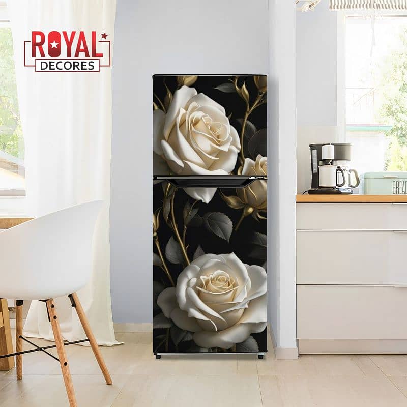 Royal Fridge Sticker, Door Wrap, Waterproof, Self-adhesive PVC/Vinyl 1