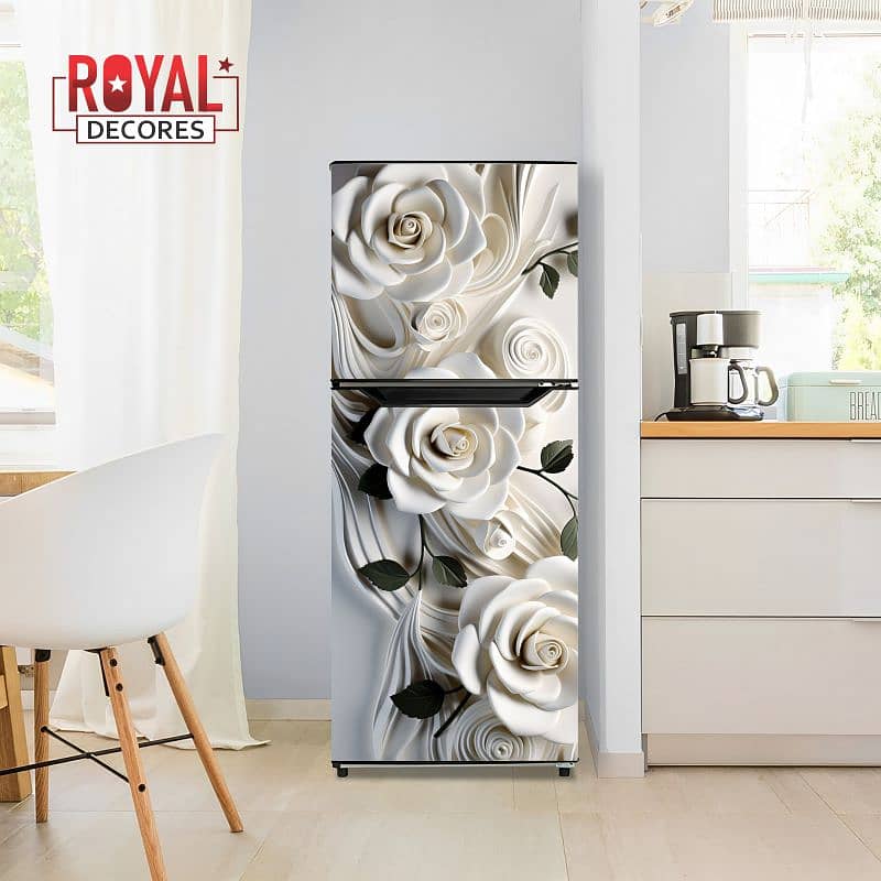 Royal Fridge Sticker, Door Wrap, Waterproof, Self-adhesive PVC/Vinyl 11