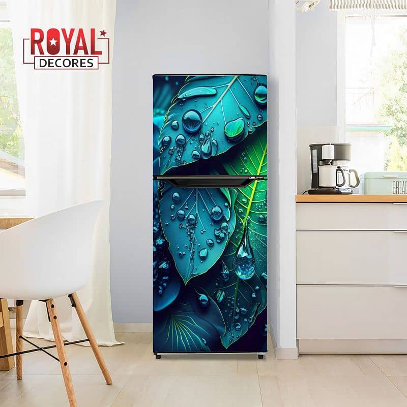 Royal Fridge Sticker, Door Wrap, Waterproof, Self-adhesive PVC/Vinyl 13