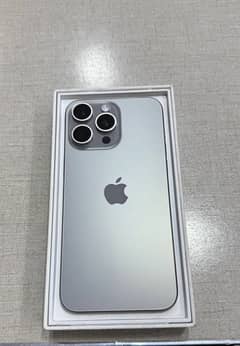 iPhone 15 pro max natural titanium pta