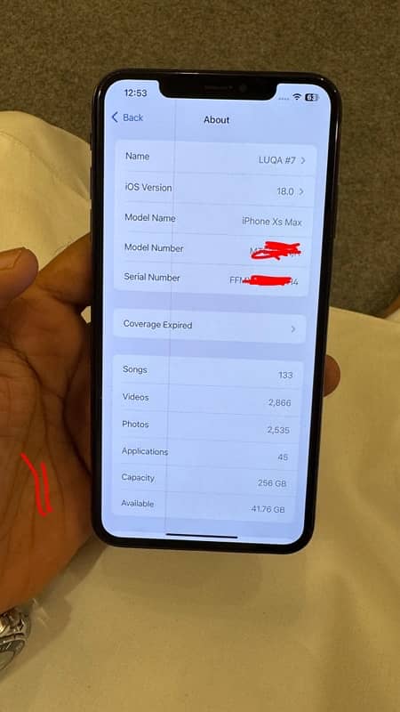 iphone xs max black 256 6