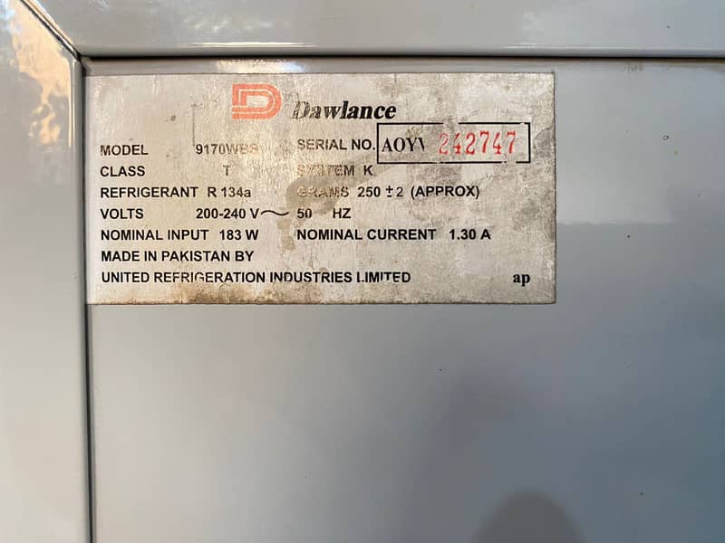 Dawlance Refrigerator For Sale 12