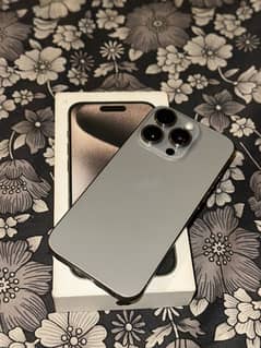 iphone 15 pro natural titanium With Box