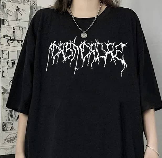 Korean Style Black oversized unisex t-shirt !! <3 2