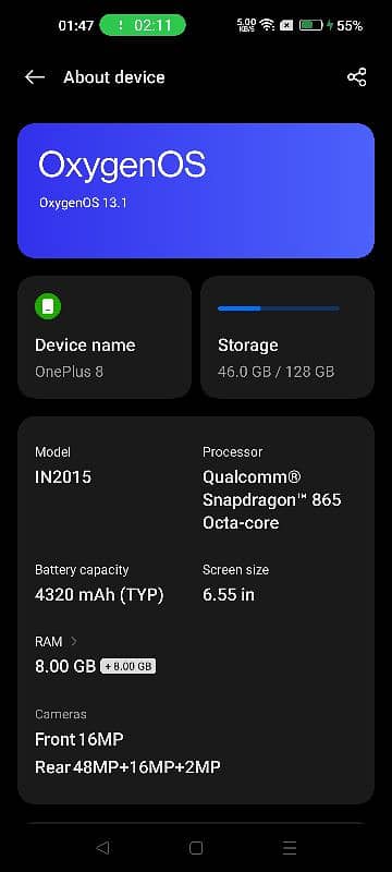 OnePlus 8 Dual Sim 11