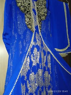 Royal Blue Fancy Elegant Dress