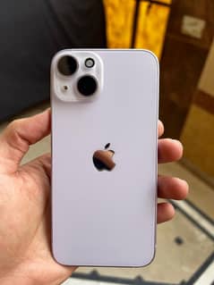 iphone 14, 128Gb in purple color, 10/10 condition