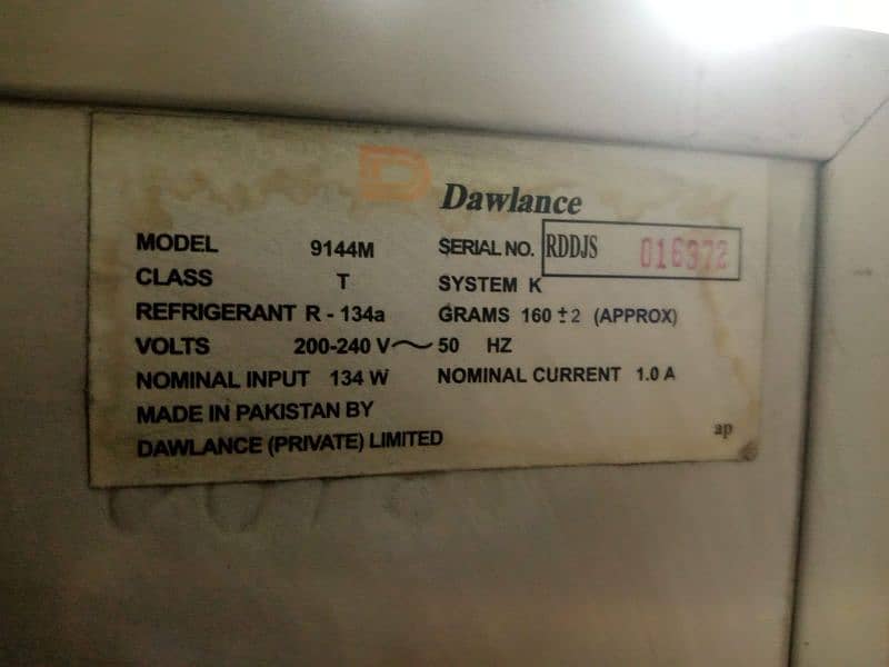 Dawlance fridge for sale model 9144m 2