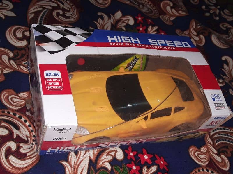 yellow colour car toy 1