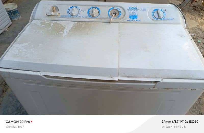 Haier washing machine semi outo good condition 0