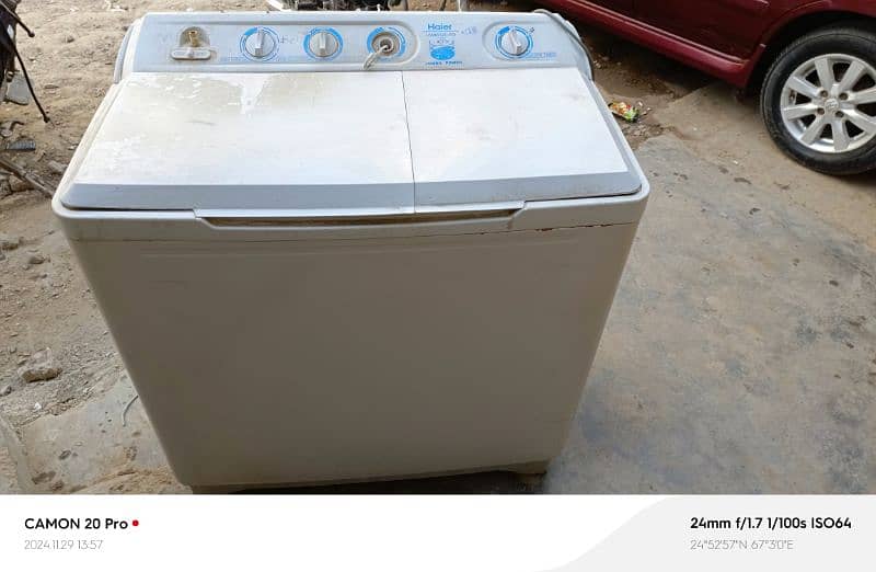 Haier washing machine semi outo good condition 1