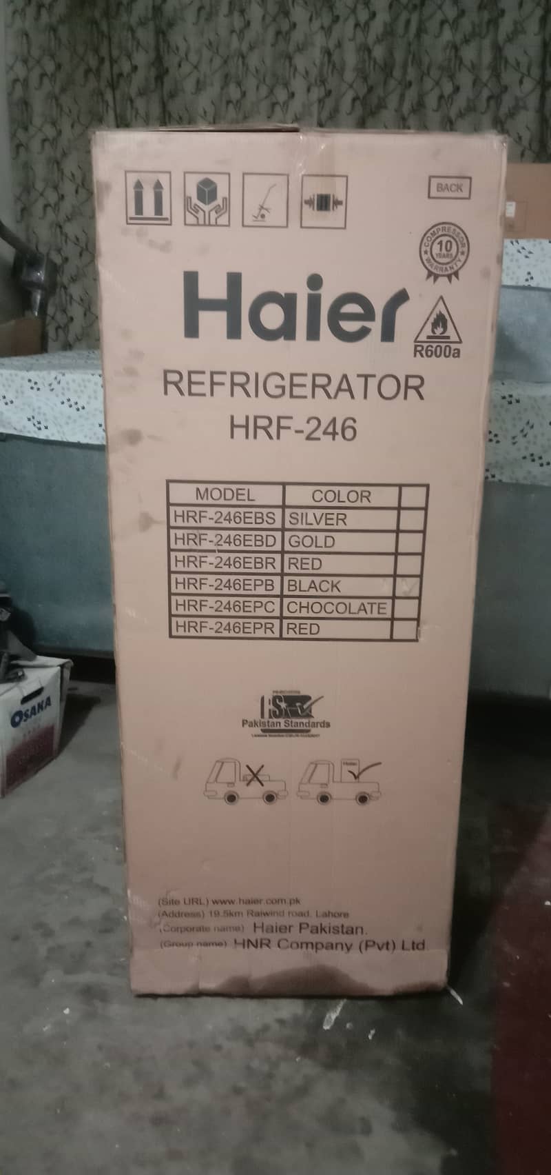 New Brand Haier refrigerator 246 EPB 1