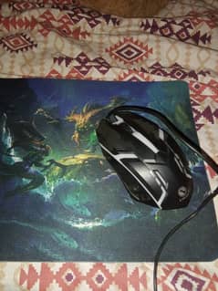 rbg gaming mouse/lighting+dragon pad