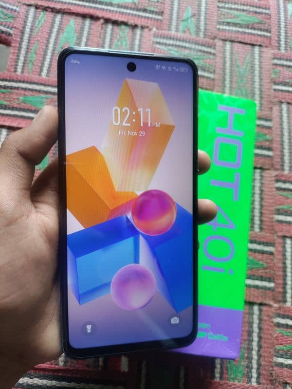 Infinix Hot 40i (8+8/256) With complete box 7 months warranty 5