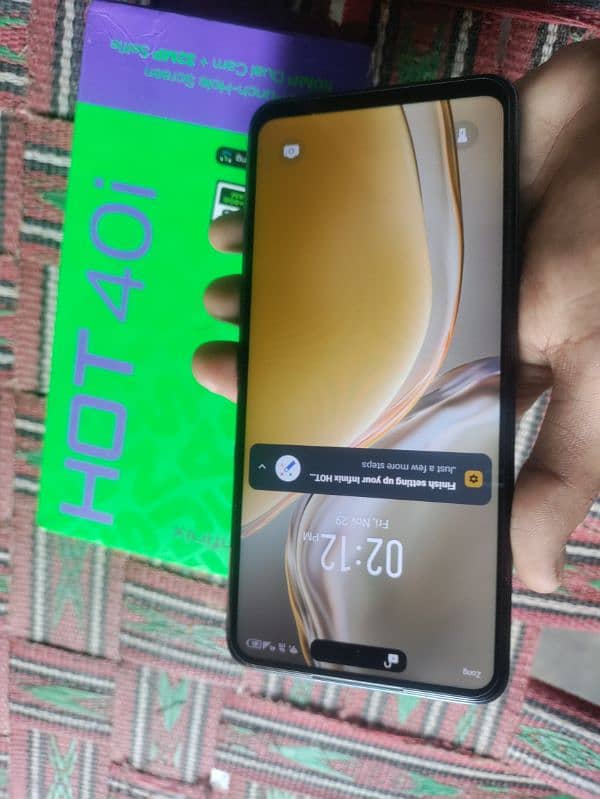 Infinix Hot 40i (8+8/256) With complete box 7 months warranty 7