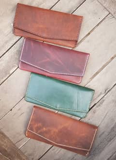 hand made leather wallet