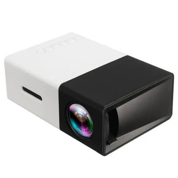 Mini Portable Full HD LED Projector YG300 - Black / White 1