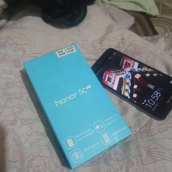 5c pro honor mobile 3GB 32GB with box no charge no opn all ok 2