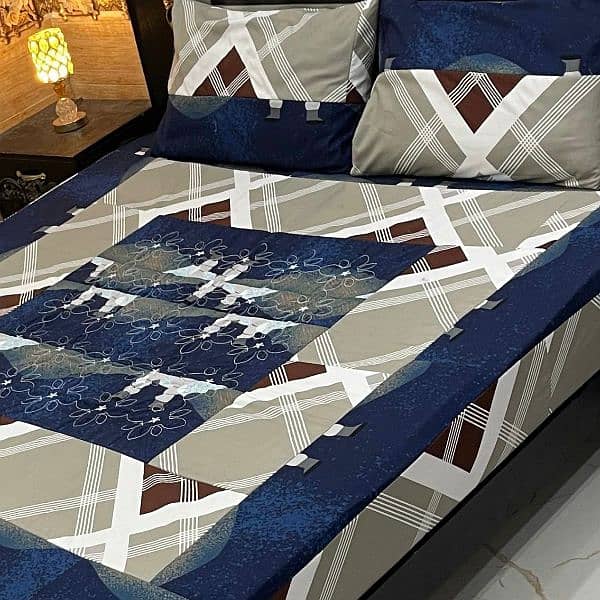 King Size Bed Sheet Patch Design Sale  Sale Sale (Free Delivery 2