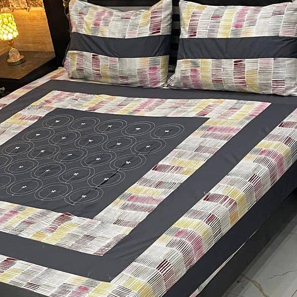 King Size Bed Sheet Patch Design Sale  Sale Sale (Free Delivery 3