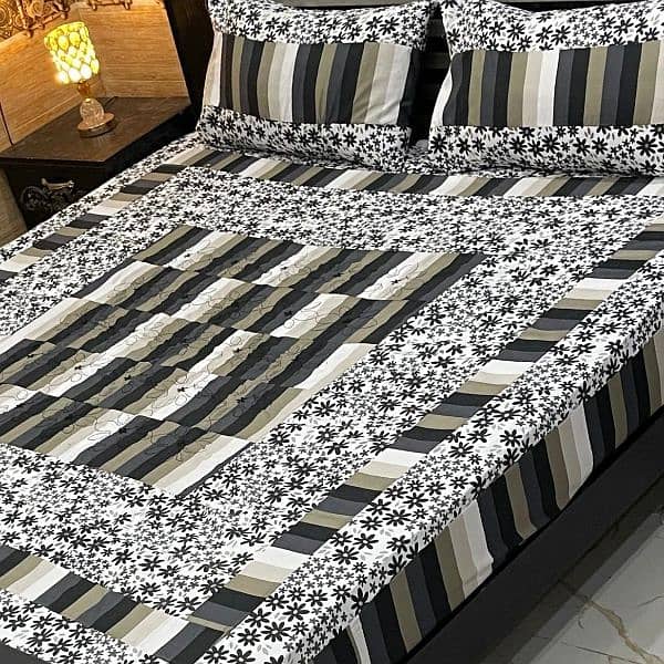 King Size Bed Sheet Patch Design Sale  Sale Sale (Free Delivery 5