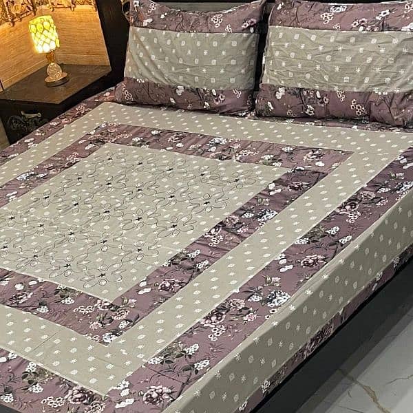 King Size Bed Sheet Patch Design Sale  Sale Sale (Free Delivery 9