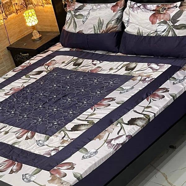 King Size Bed Sheet Patch Design Sale  Sale Sale (Free Delivery 10