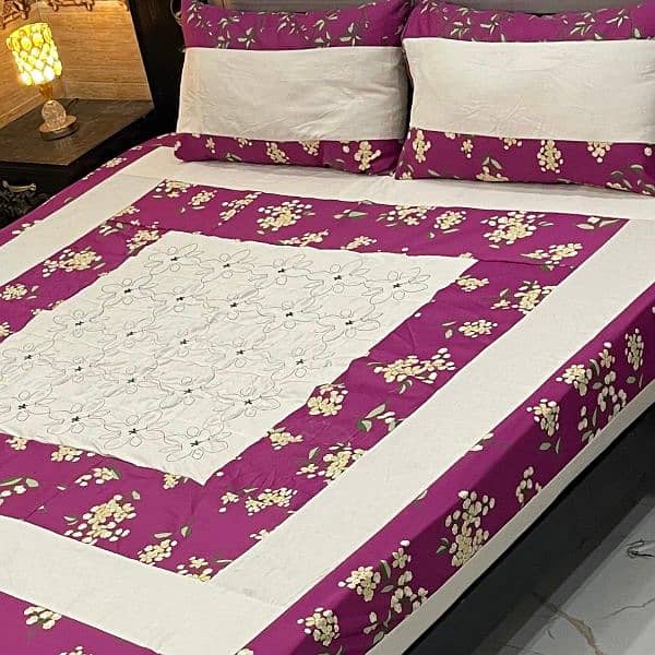 King Size Bed Sheet Patch Design Sale  Sale Sale (Free Delivery 12