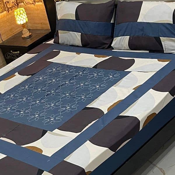 King Size Bed Sheet Patch Design Sale  Sale Sale (Free Delivery 18