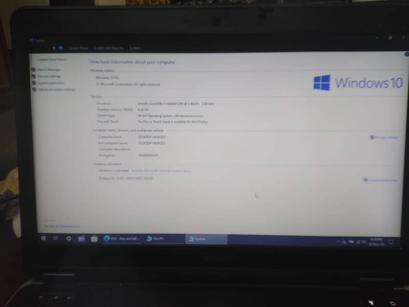 Dell Latitude E6440 Core i7 4th Gen 8GB Ram 250GB SSD hard 2