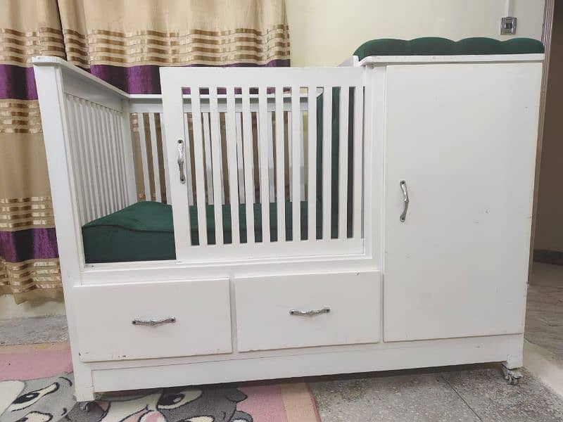 Wooden baby cot for sale. 0