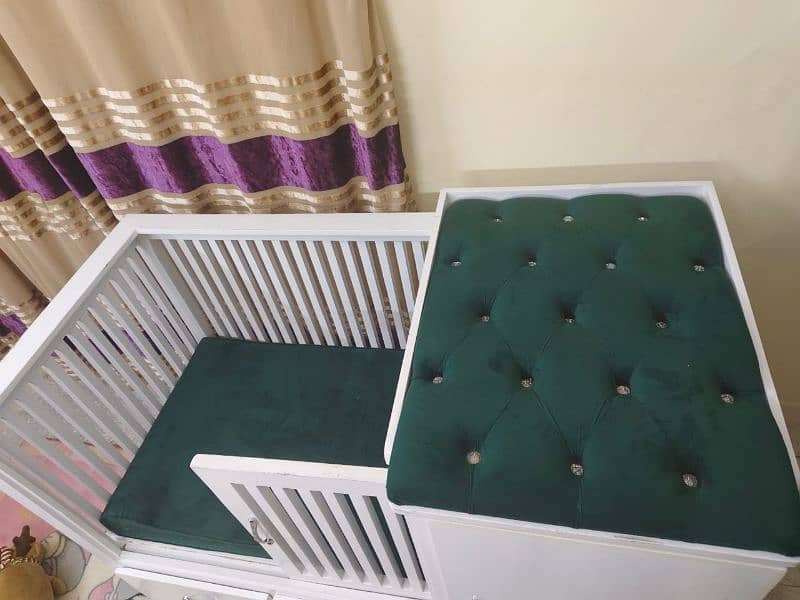 Wooden baby cot for sale. 6