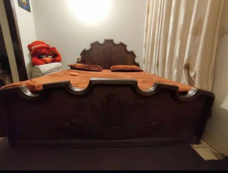 wooden bed pure sheesham wood bed 3