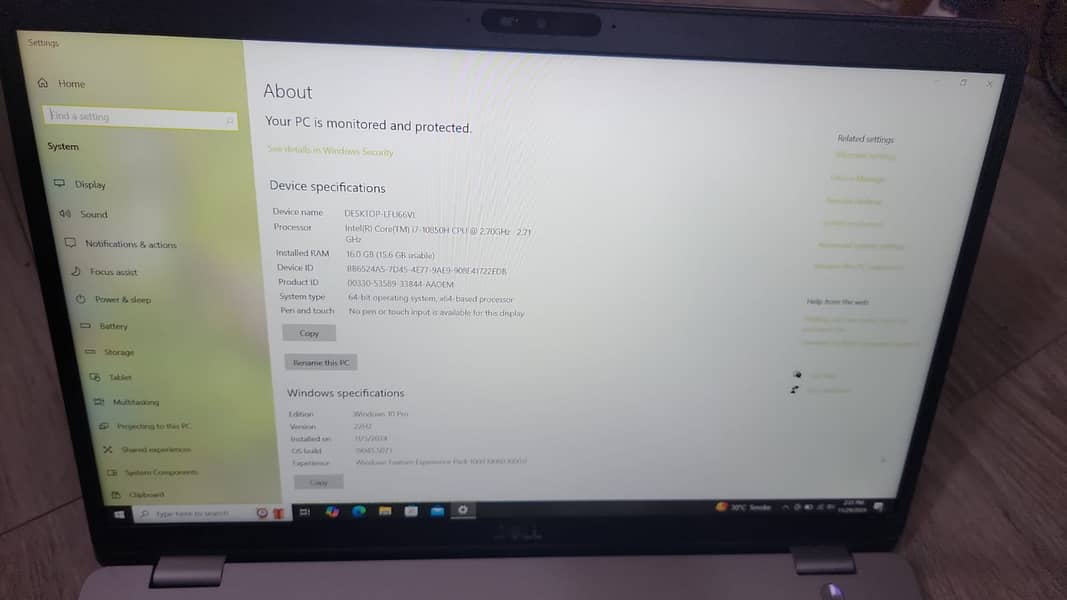 Dell Latitude 5511 i7 10th Generation 2GB GPU NVIDIA Laptop 2