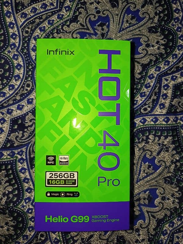 Infinix Hot 40 Pro 16/256 #PH 03213764301 0