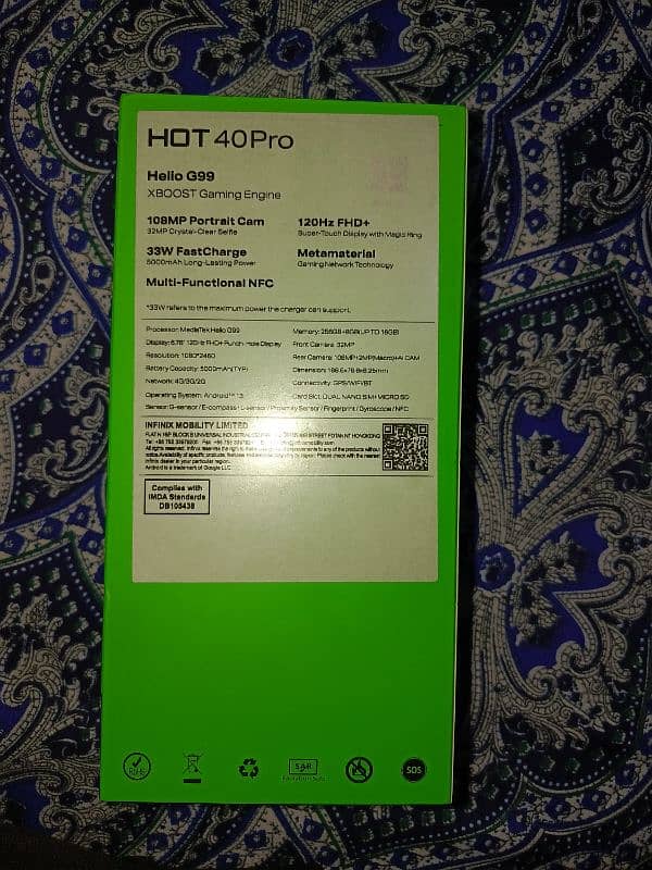 Infinix Hot 40 Pro 16/256 #PH 03213764301 5