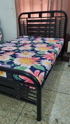 Rod Iron Bed With mattress