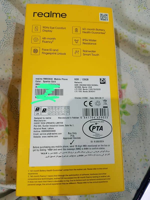 Realme c61 6/128 with box 1