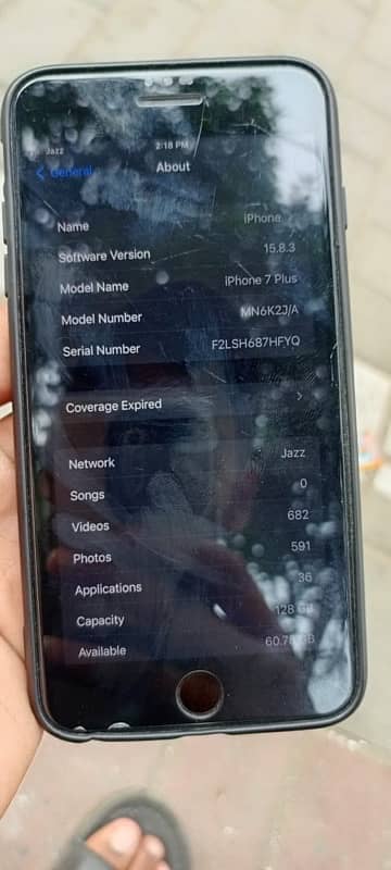 i phone 7 plus pta approved 128 gb all ok exchange possible 3