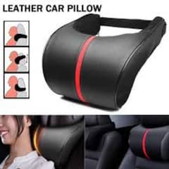 New Car Seat Neck Pillow Hardest Pu leather Adjustable High Quality