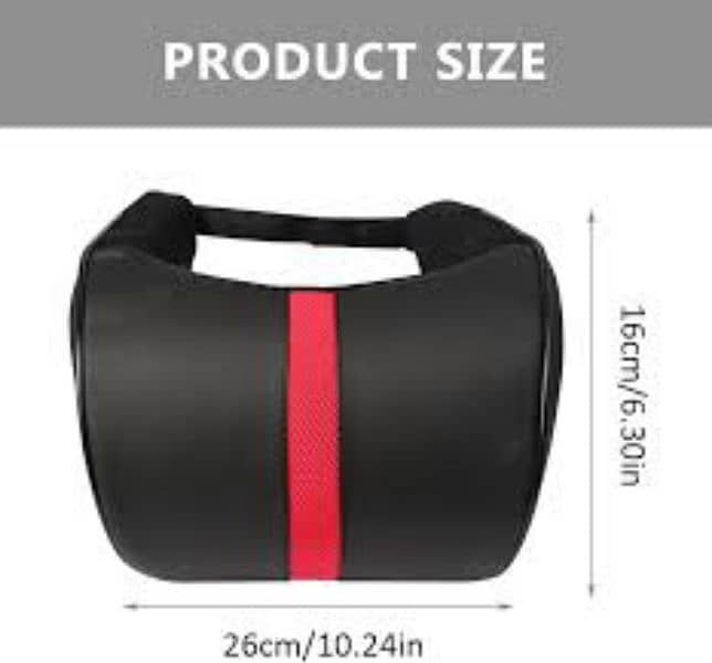 New Car Seat Neck Pillow Hardest Pu leather Adjustable High Quality 3