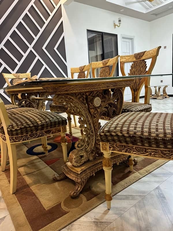 Dining table 8 seater Shisham wood 2