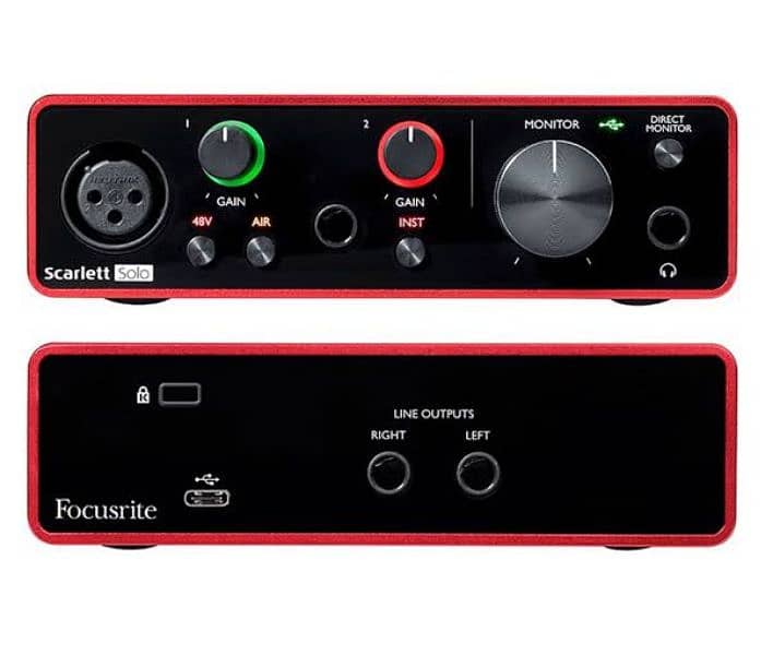 Focusrite scarlett solo 3rd gen audio interface 3