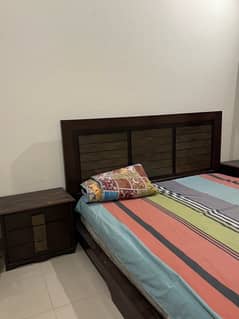 bed and side table for sale