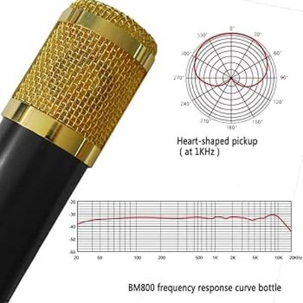 Bm-800 Condenser microphone for professional recordings 4