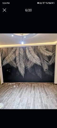 office home and school 3d wall painting Design